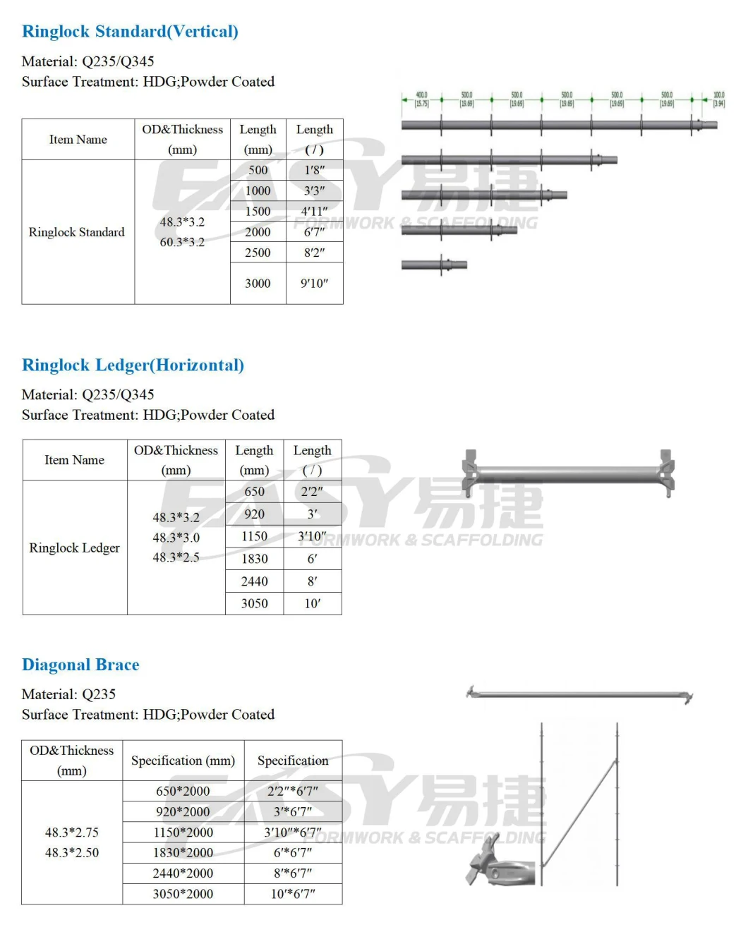 Easy 5% off Scaffolding Galvanized Layher Ringlock System Scaffolding Price Scaffold Andamios Multidireccionales Scaffolding for Sale