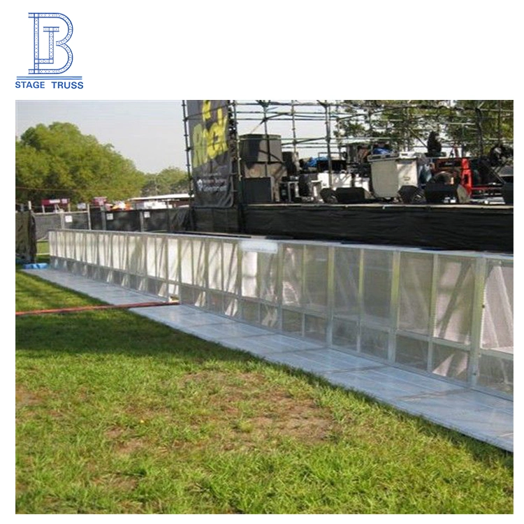 Crowd Barriers Aluminum Concert Barricade Crowd Control Aluminum Stage Aluminum Straight Barrier Sections