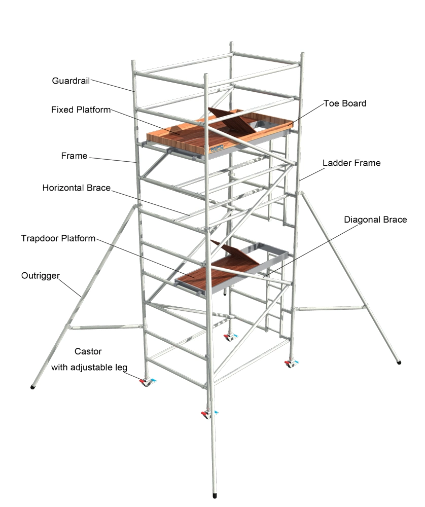 Aluminum Mobile Tower System Construction Scaffolding of Best Price