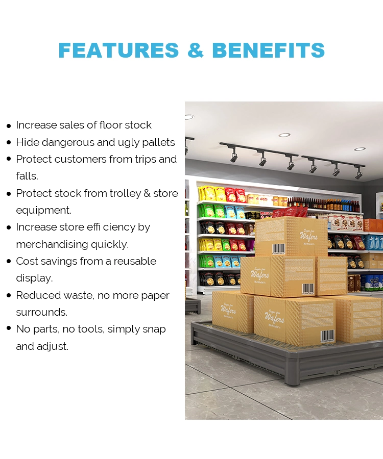 Supermarket Aluminum Profile Pallet Protector Pallet Guard for Retailers