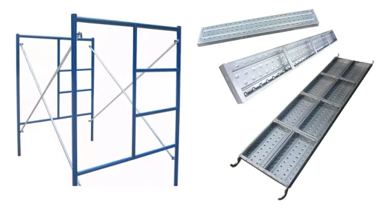 高品質建設用はしご、歩行可能な鋼管、クランプドア、Hフレームシステム、足場、壁面足場